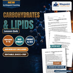 Carbohydrates & Lipids Lesson Quiz cover