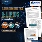 Carbohydrates & Lipids Model Response & Scoring Guide cover