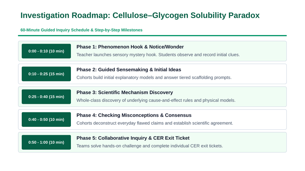 Carbohydrates & Lipids Scaffolded Phenomena-Based Lesson: The Structural Solubility Paradox Between Plant Cellulose and Animal Glycogen Polymers Presentation sample page