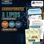 Carbohydrates & Lipids Trivia Board Game cover