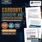 Carbonyl Chemistry and Condensation Reactions: Nucleophilic Acyl Substitution, Fischer Esterification, and Saponification Kinetics CER Phenomena Worksheet cover