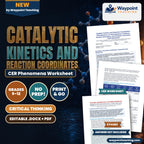 Catalytic Kinetics and Reaction Coordinates: Homogeneous vs Heterogeneous Catalysis, Surface Adsorption, and Catalytic Converters CER Phenomena Worksheet cover