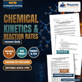 Chemical Kinetics & Reaction Rates Lesson Quiz cover