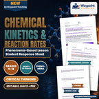 Chemical Kinetics & Reaction Rates Phenomena-Based Lesson: Sudden Electric-Blue Chemiluminescent Flash of Forensic Luminol Catalyzed by Trace Blood Hemoglobin Student Response Sheet cover