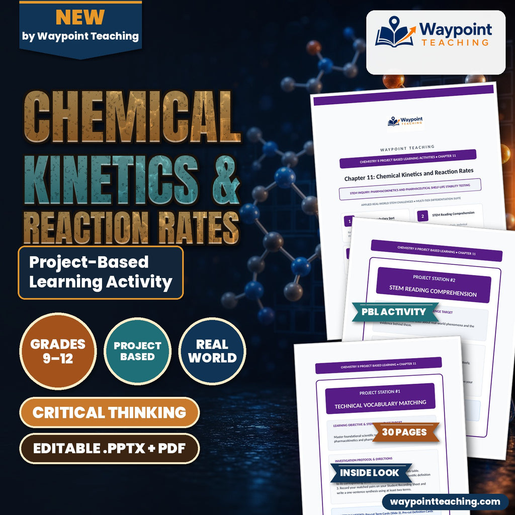 Chemical Kinetics & Reaction Rates Project-Based Learning Activity cover