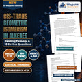 Cis-Trans Geometric Isomerism in Alkenes Reading Worksheet cover