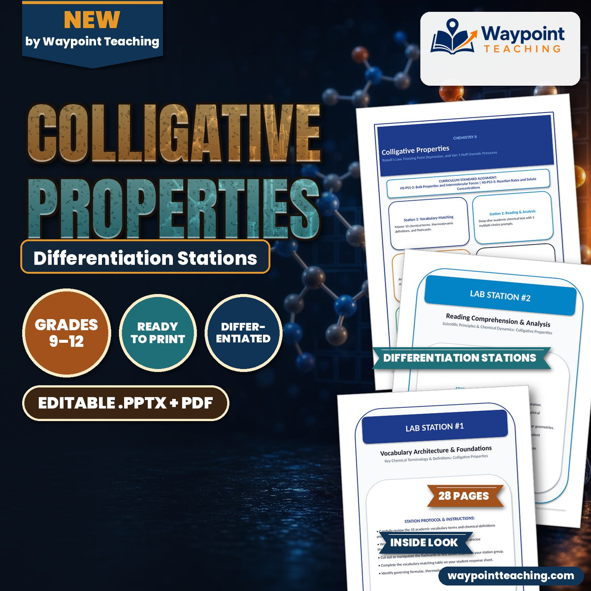 Colligative Properties Differentiation Stations cover