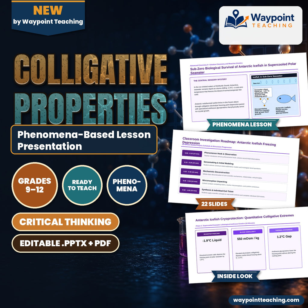 Colligative Properties Phenomena-Based Lesson: Sub-Zero Biological Survival of Antarctic Icefish in Supercooled Polar Seawater Presentation cover