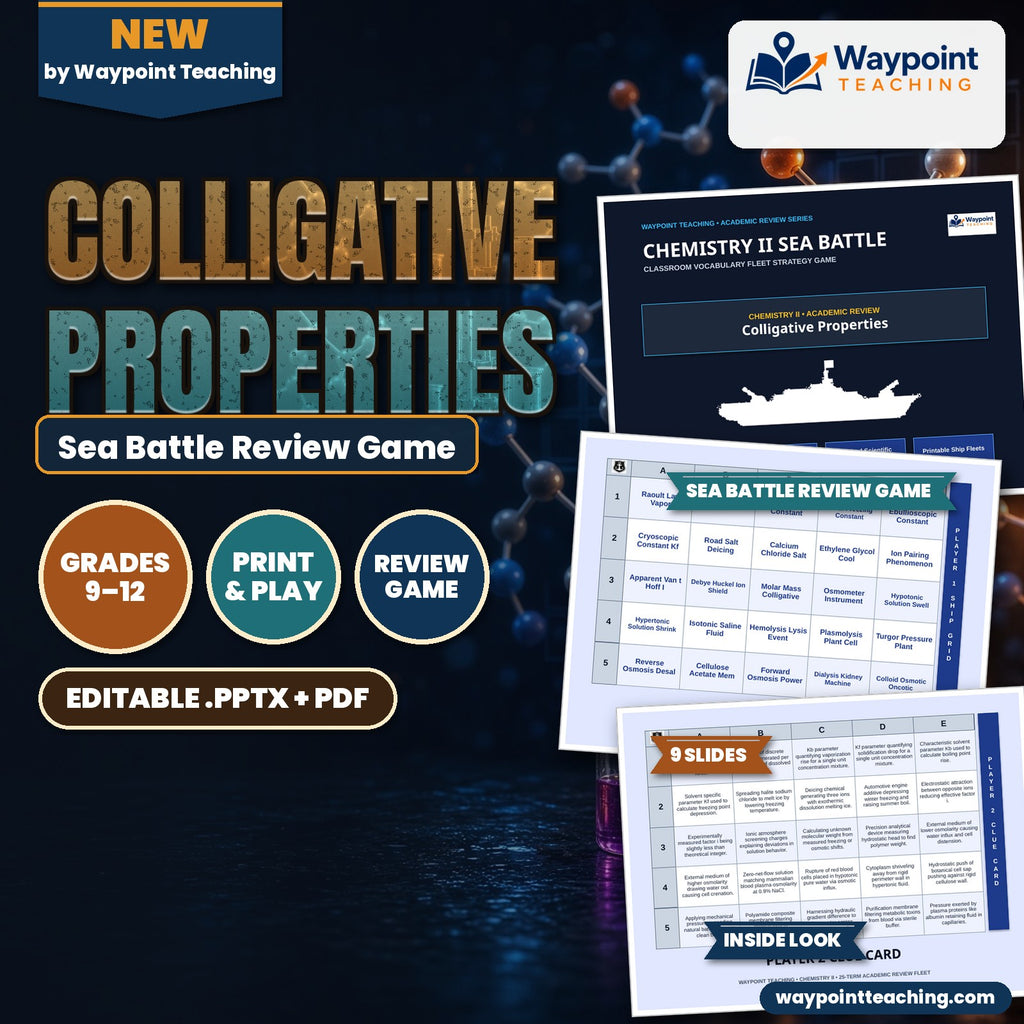 Colligative Properties Sea Battle Review Game cover