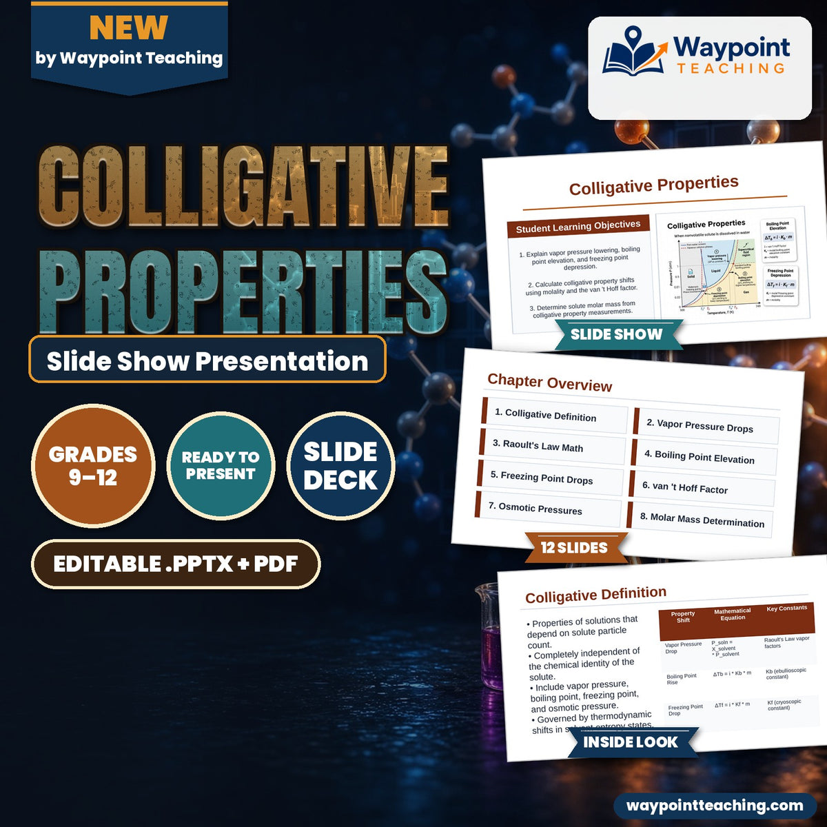 Colligative Properties Slide Show Presentation cover