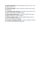 Colligative Properties Vocabulary Words & Definitions sample page