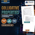 Colligative Properties Vocabulary Words & Definitions cover