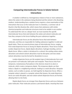 Comparing Intermolecular Forces in Solute-Solvent Interactions Reading Worksheet sample page
