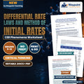 Differential Rate Laws and Method of Initial Rates: Reaction Orders, Rate Constants (k), and Multi-Reactant Rate Expressions CER Phenomena Worksheet cover