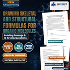 Drawing Skeletal and Structural Formulas for Organic Molecules Reading Worksheet cover