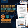 Equilibrium Constants & Le Chatelier's Principle Lesson Quiz cover