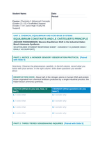 Equilibrium Constants & Le Chatelier's Principle Scaffolded Phenomena-Based Lesson: Massive Equilibrium Shift in the Industrial Haber-Bosch Ammonia Synthesis Student Response Sheet sample page