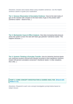 Equilibrium Constants & Le Chatelier's Principle Scaffolded Phenomena-Based Lesson: Massive Equilibrium Shift in the Industrial Haber-Bosch Ammonia Synthesis Student Response Sheet sample page