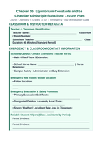 Equilibrium Constants & Le Chatelier's Principle Substitute Lesson Plan sample page