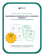 Equilibrium Constants & Le Chatelier's Principle Tic-Tac-Toe Review Game sample page