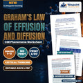 Graham’s Law of Effusion and Diffusion: Molecular Mass Ratios, RMS Velocity, and Uranium Isotope Enrichment CER Phenomena Worksheet cover