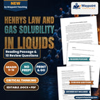 Henrys Law and Gas Solubility in Liquids Reading Worksheet cover