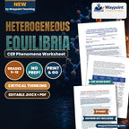 Heterogeneous Equilibria: Pure Solids and Liquids in Mass Action Expressions, Lime Kiln Thermal Decomposition, and Calcination CER Phenomena Worksheet cover