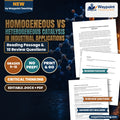 Homogeneous vs Heterogeneous Catalysis in Industrial Applications Reading Worksheet cover