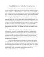 How Catalysts Lower Activation Energy Barriers Reading Worksheet sample page