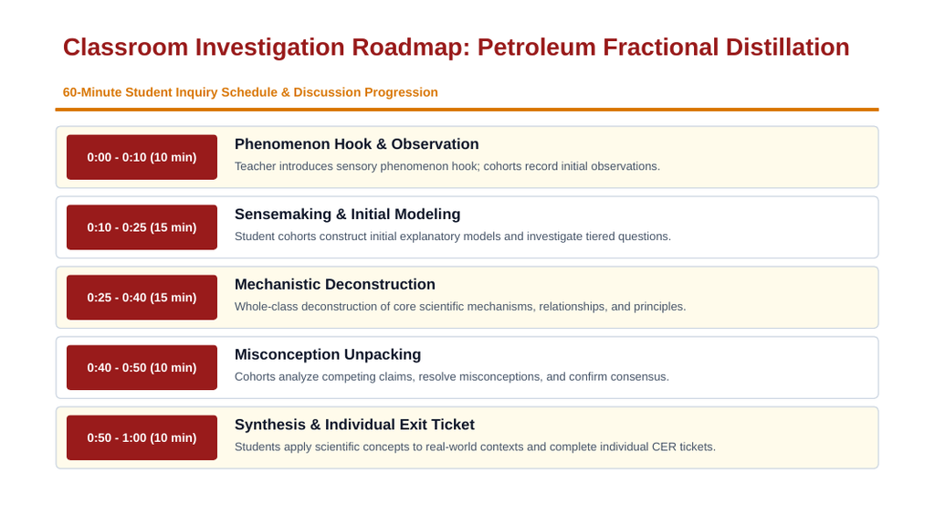 Hydrocarbons & Functional Groups Phenomena-Based Lesson: Continuous Thermal Separation of Complex Petroleum Hydrocarbon Mixtures in 60-Meter Industrial Fractionating Towers Presentation sample page