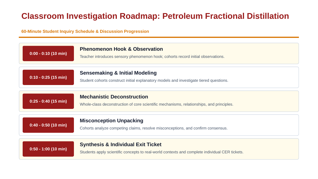 Hydrocarbons & Functional Groups Phenomena-Based Lesson: Continuous Thermal Separation of Complex Petroleum Hydrocarbon Mixtures in 60-Meter Industrial Fractionating Towers Presentation sample page