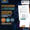 Hydrocarbons & Functional Groups Vocabulary Words & Definitions cover