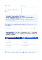 Ideal Gas Law & Gas Mixtures Scaffolded Phenomena-Based Lesson: Catastrophic Stratospheric Weather Balloon Expansion and Rupture at 35 Kilometers Student Response Sheet sample page