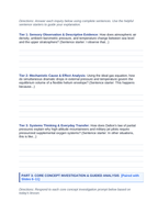 Ideal Gas Law & Gas Mixtures Scaffolded Phenomena-Based Lesson: Catastrophic Stratospheric Weather Balloon Expansion and Rupture at 35 Kilometers Student Response Sheet sample page