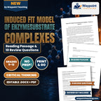 Induced Fit Model of EnzymeSubstrate Complexes Reading Worksheet cover