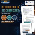 Introduction to Biochemistry 5E Lesson Plan cover
