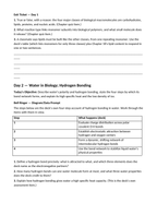 Introduction to Biochemistry Bell Ringers & Exit Tickets sample page