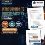 Introduction to Biochemistry Bell Ringers & Exit Tickets cover