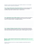 Introduction to Biochemistry Scaffolded Phenomena-Based Lesson: Cold Biological Light Generation via Luciferin-Luciferase Enzymatic Oxidation in Abyssal Organisms Student Response Sheet sample page