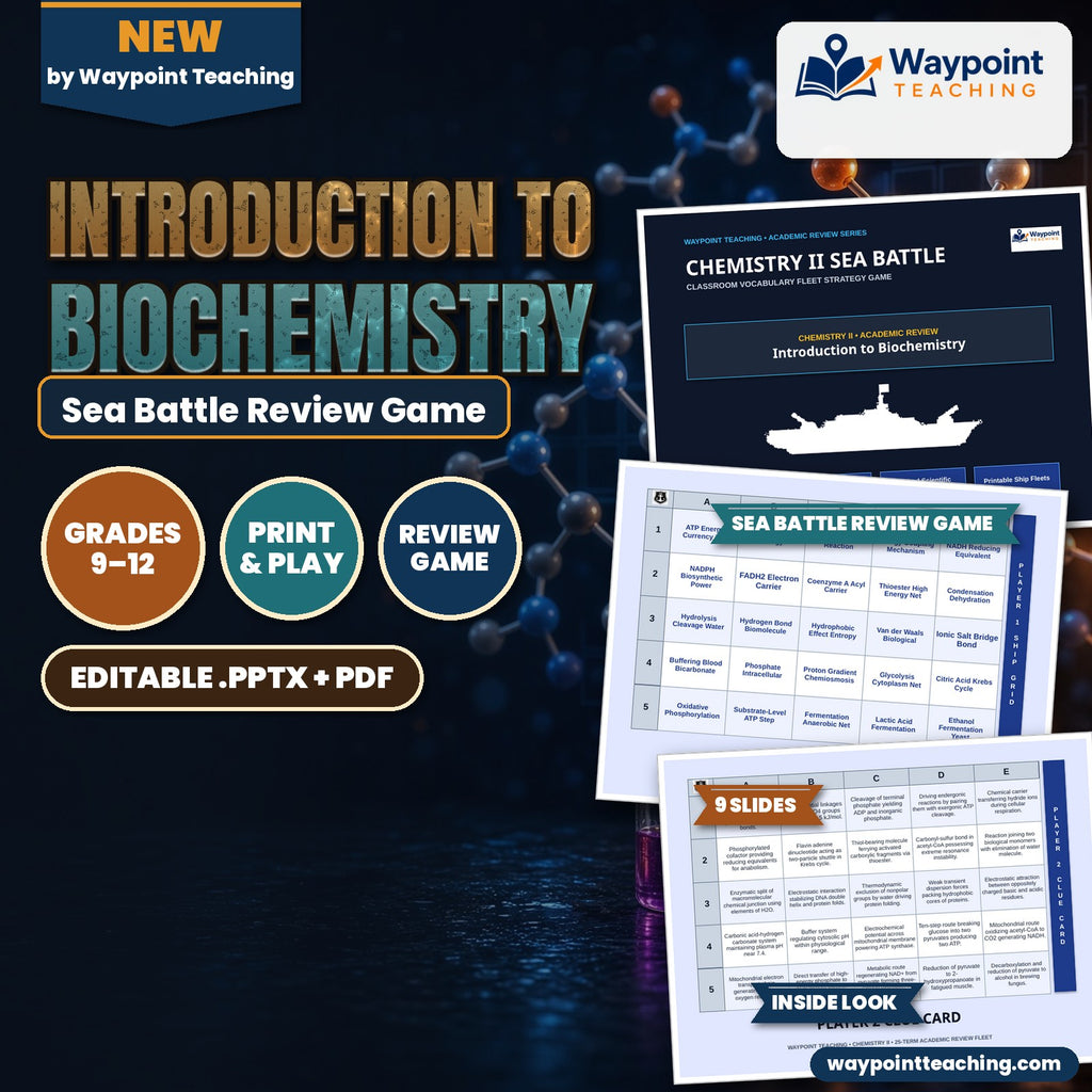 Introduction to Biochemistry Sea Battle Review Game cover