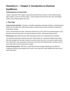 Introduction to Chemical Equilibrium Model Response & Scoring Guide sample page