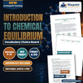 Introduction to Chemical Equilibrium Vocabulary Choice Board cover