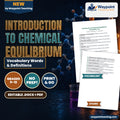 Introduction to Chemical Equilibrium Vocabulary Words & Definitions cover