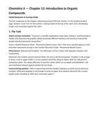 Introduction to Organic Compounds Model Response & Scoring Guide sample page