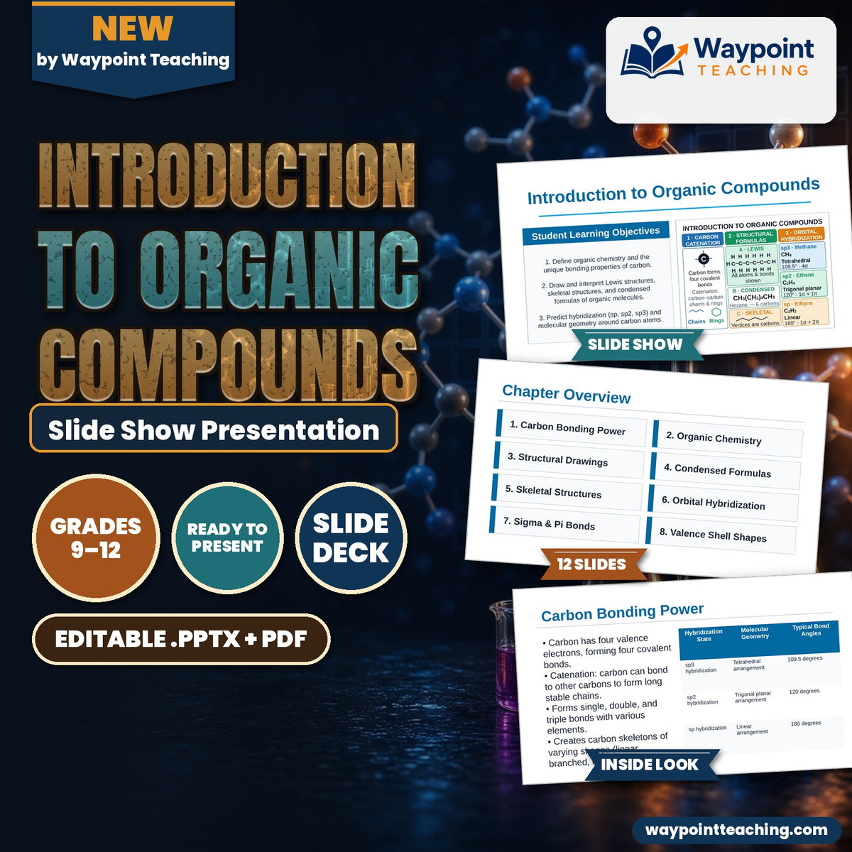 Introduction to Organic Compounds Slide Show Presentation cover
