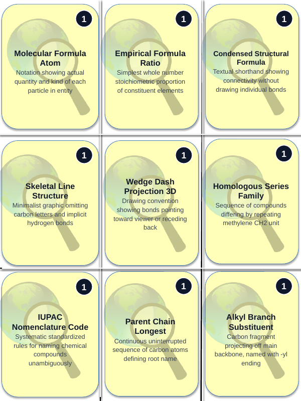 Introduction to Organic Compounds Trivia Board Game sample page
