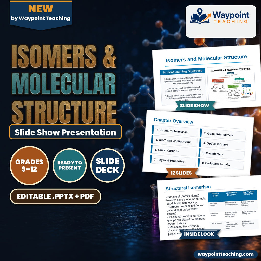 Isomers & Molecular Structure Slide Show Presentation cover
