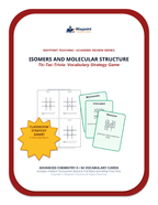 Isomers & Molecular Structure Tic-Tac-Toe Review Game sample page