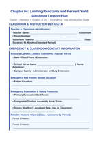 Limiting Reactants & Percent Yield Substitute Lesson Plan sample page