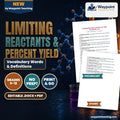 Limiting Reactants & Percent Yield Vocabulary Words & Definitions cover
